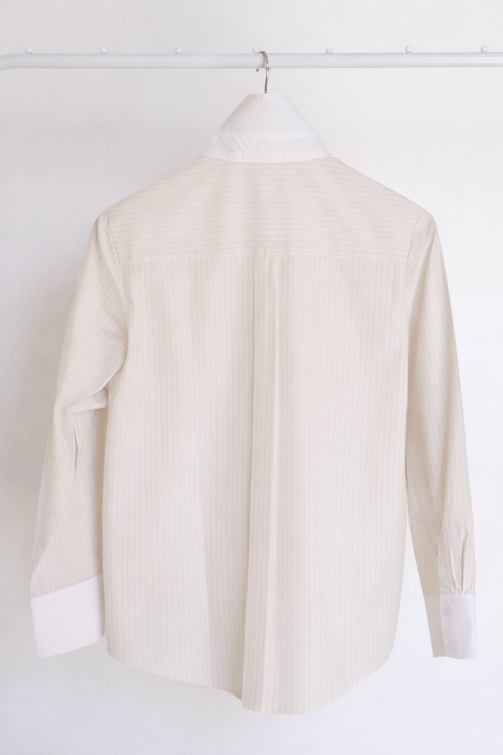 Contrast stripe tailored shirt - Golden Plum
