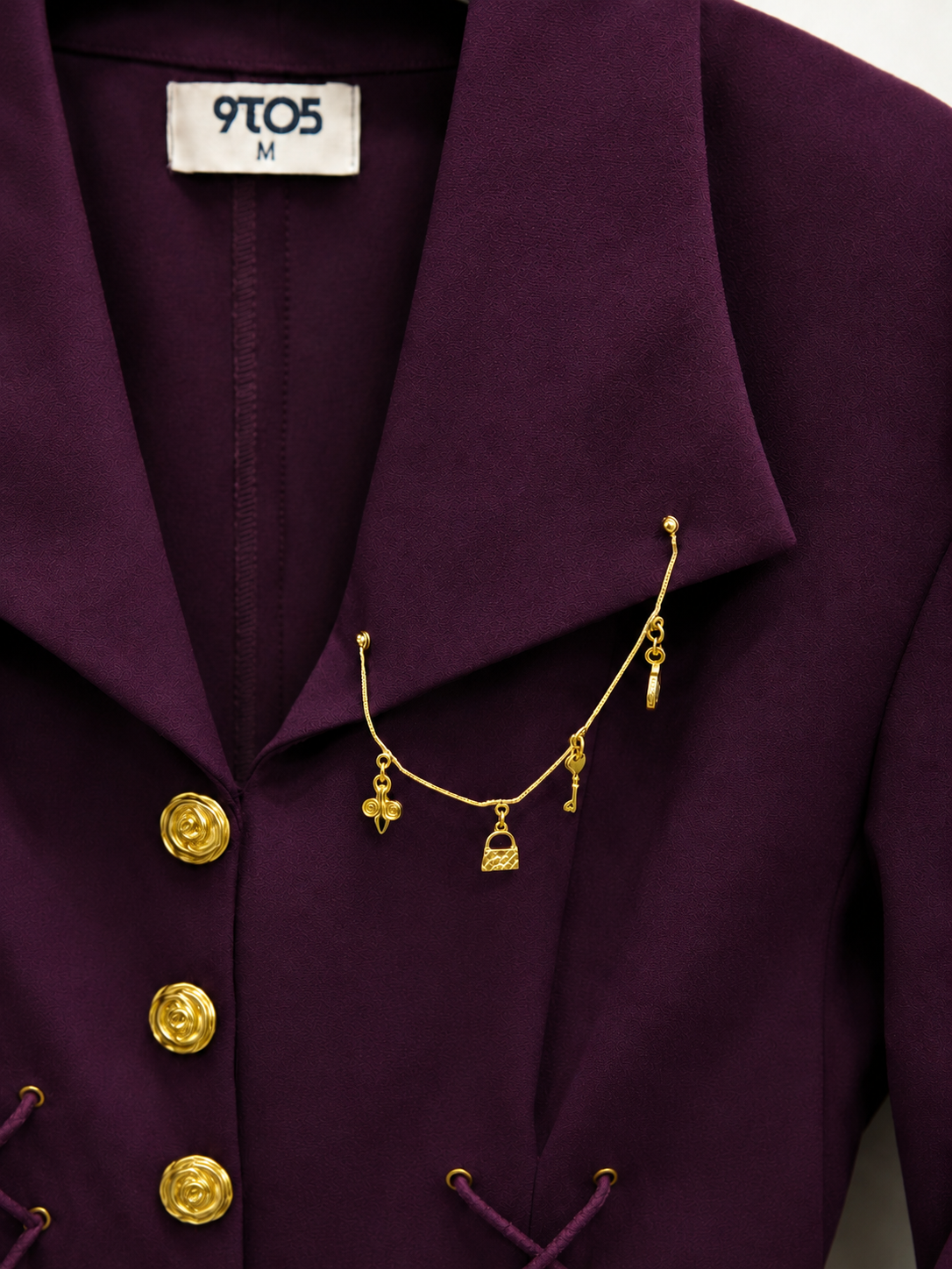 Burgandy Blazer Dress