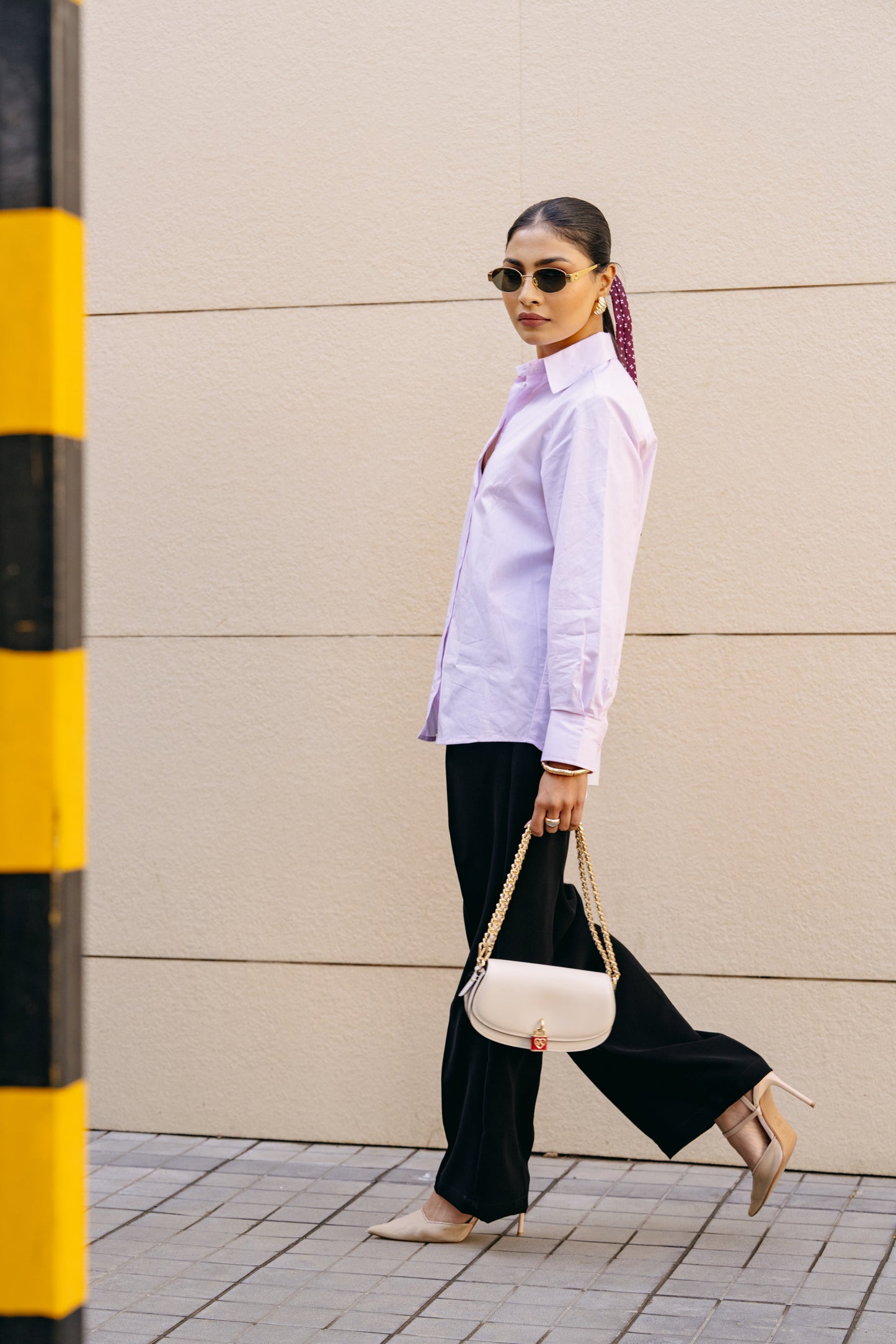 Tailored Straight Fit Trousers - Black