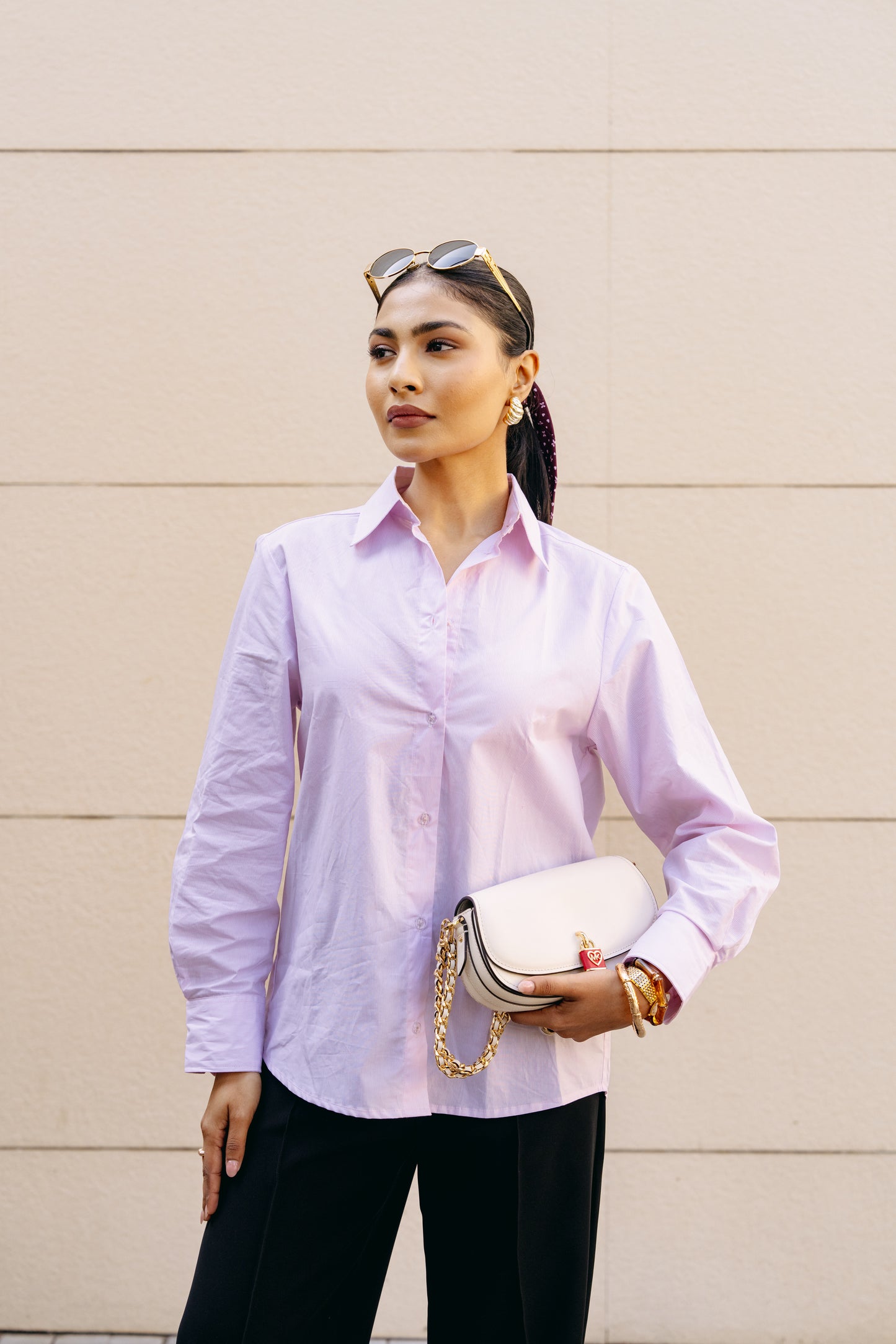 Stripes tailored shirt - Pink