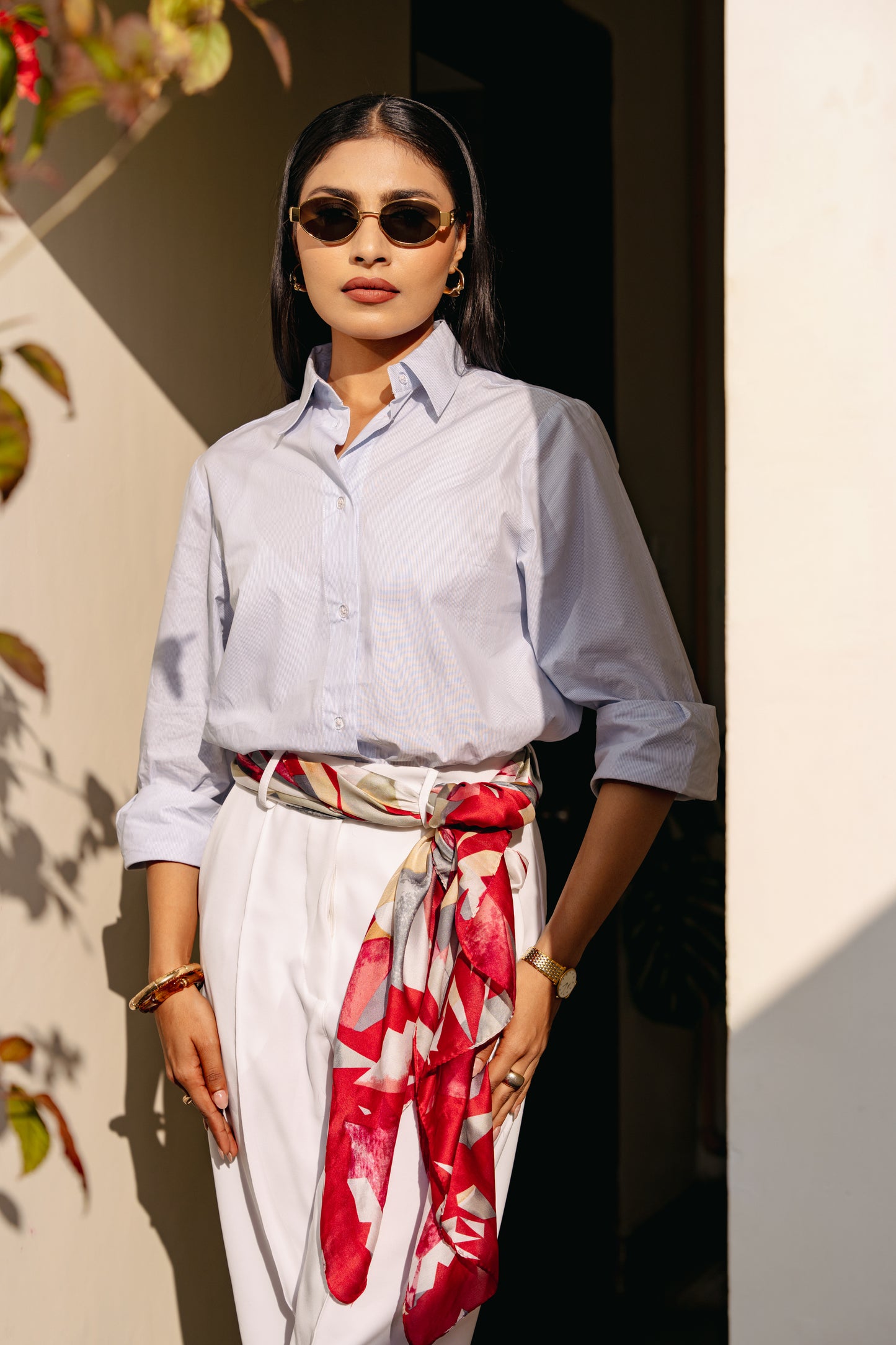 Stripes tailored shirt - Blue