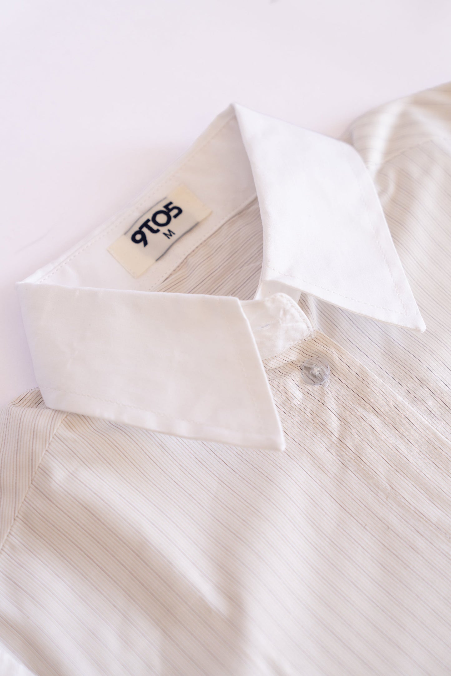 Contrast stripe tailored shirt - Golden Plum