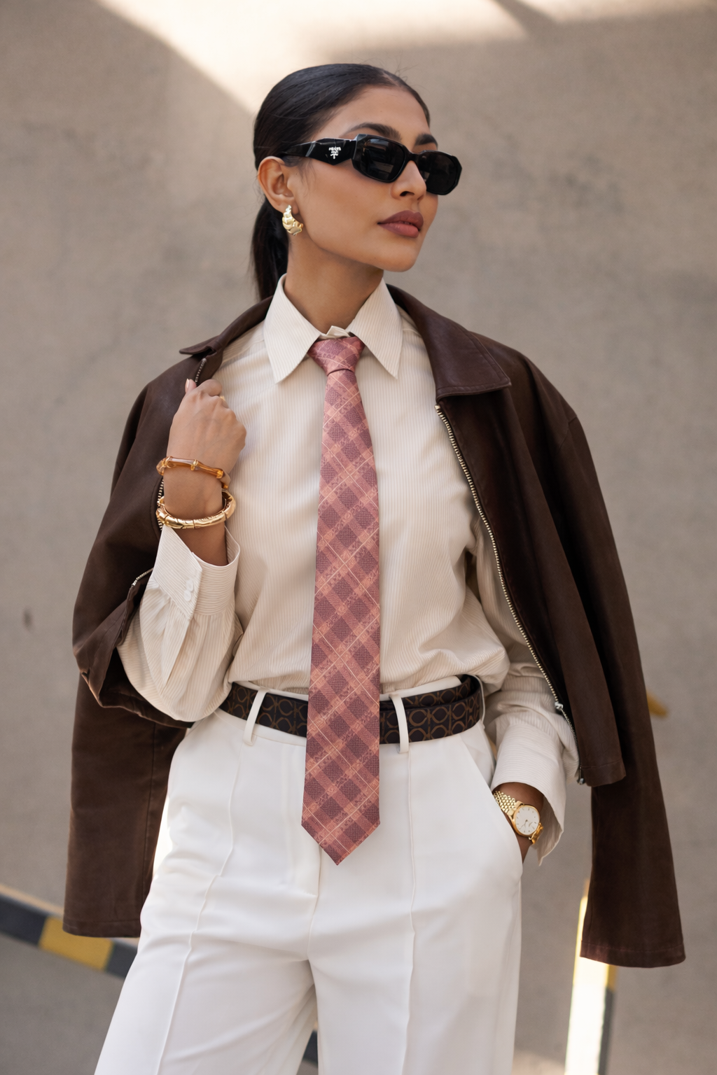 Stripes tailored shirt - Yellow