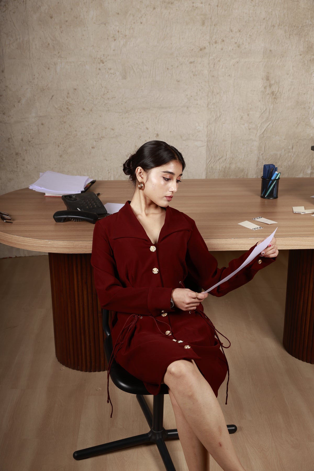 Merlot Blazer Dress