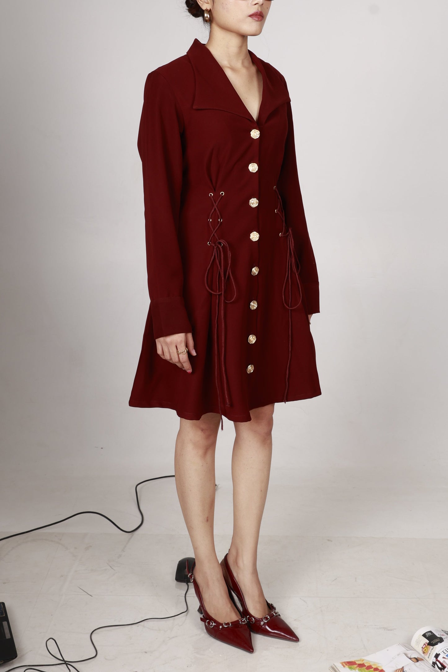Merlot Blazer Dress