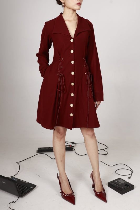 Merlot Blazer Dress