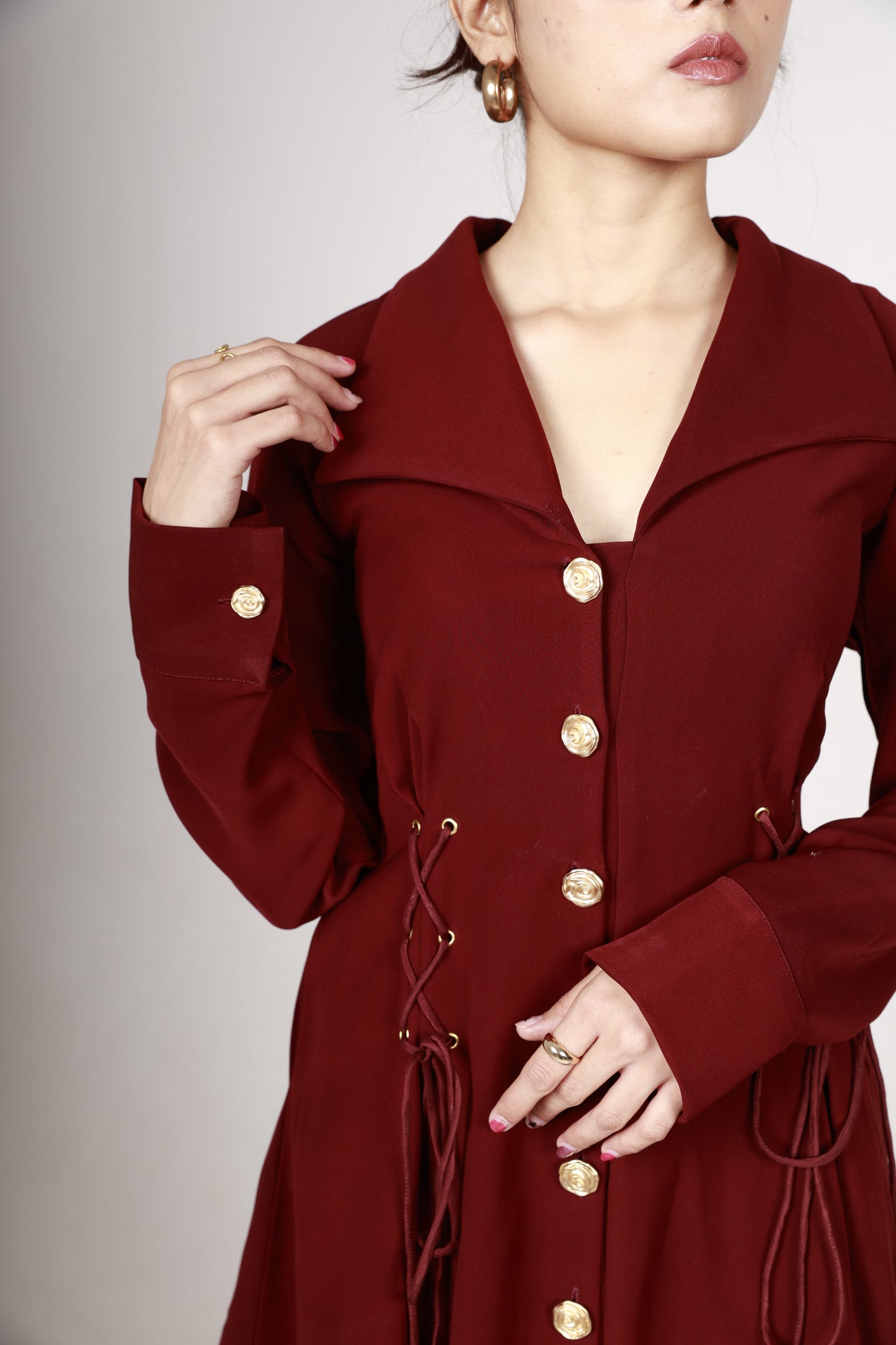 Merlot Blazer Dress