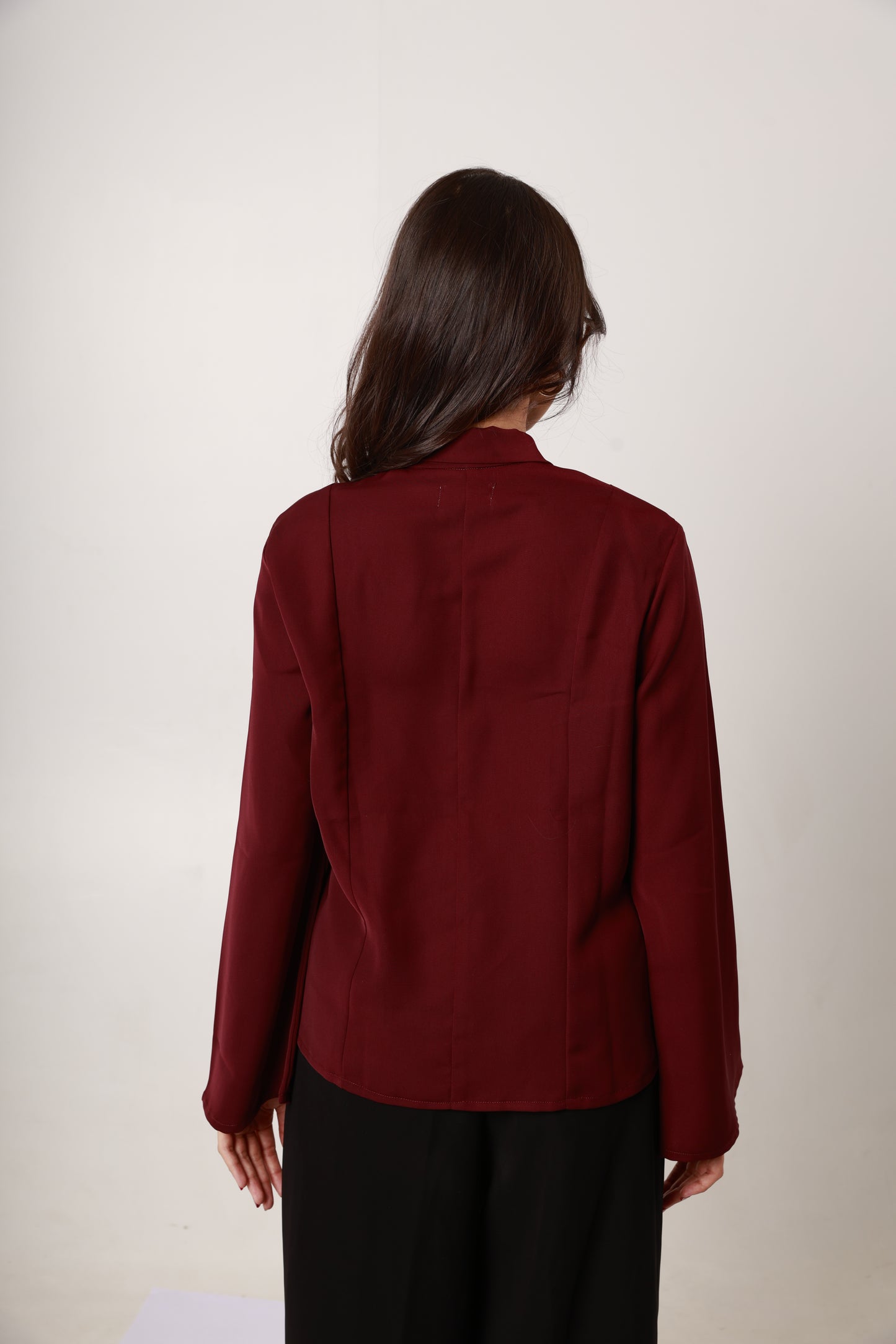 Cherry Tie-Neck Shirt